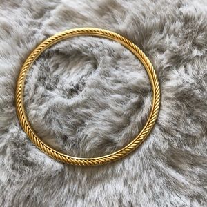 AUTHENTIC DAVID YURMAN CABLE BANGLE BRACELET 18k
